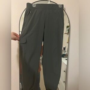 Olive green lightweight athletic joggers. Size medium